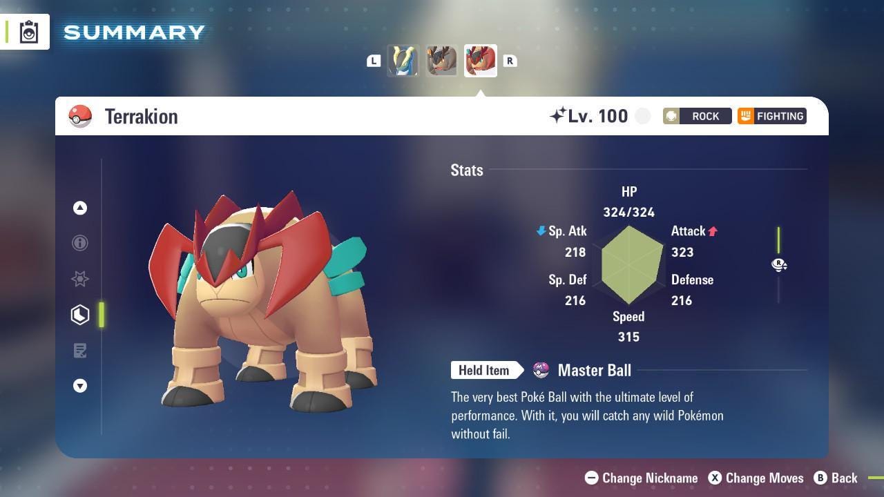 Shiny Terrakion Pokemon Legends Za Mega Dimension DLC 6IV Competitive Battle Ready Pokémon card photo 2