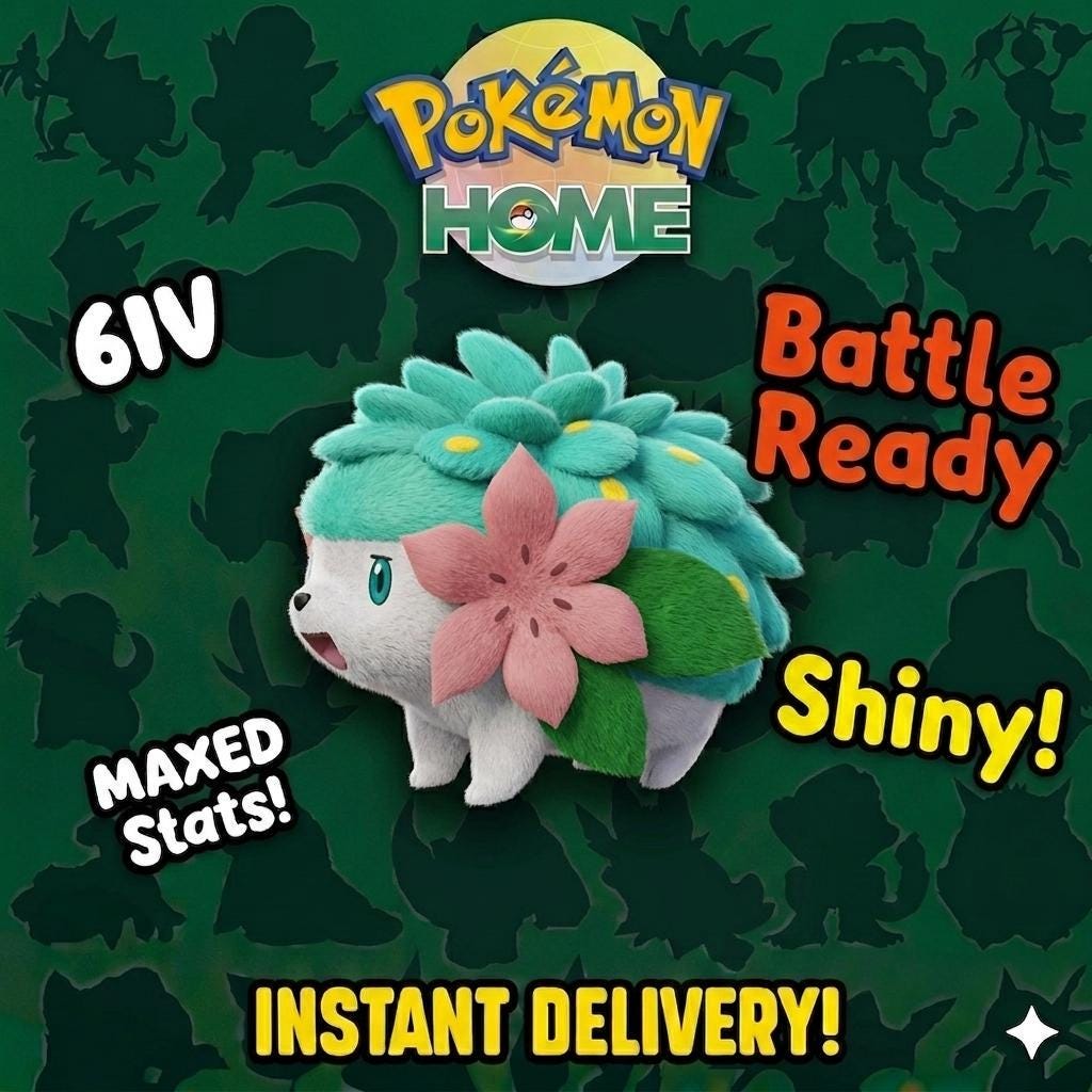 Shiny SHAYMIN Pokémon HOME 6IV Competitive Battle Ready – Pokémon HOME Transfers Pokémon card photo