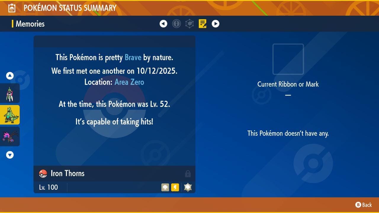 SHINY 6iv IRON THORNS Pokémon Scarlet and Violet 6IV Competitive Battle Ready Pokémon card photo 4