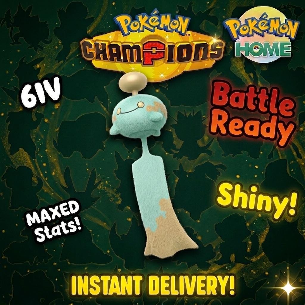 Shiny Chimecho Pokémon Champions 6IV Competitive Battle Ready – Champions Pokémon card photo