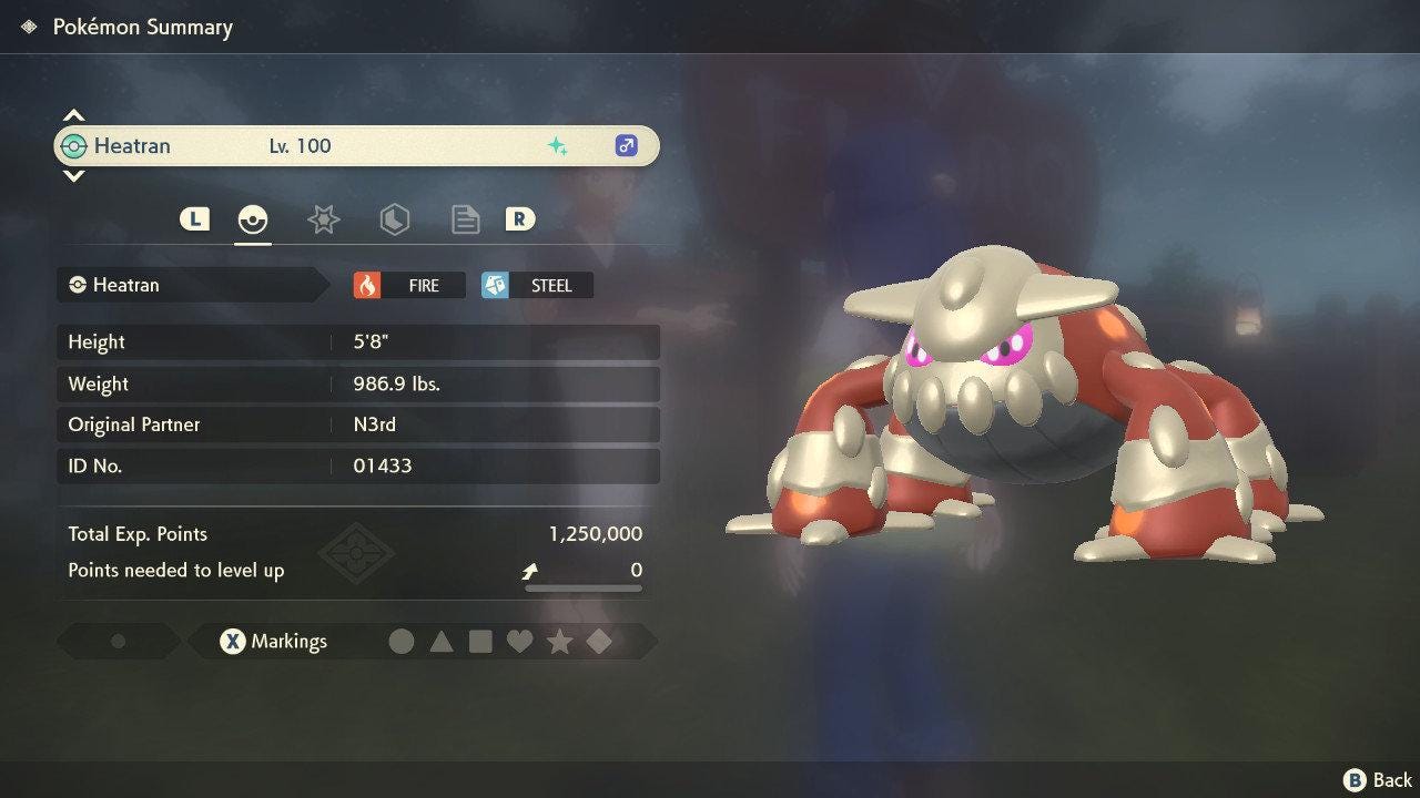 Shiny HEATRAN Pokemon Legends Arceus 6IV Competitive Battle Ready Pokémon card photo 5