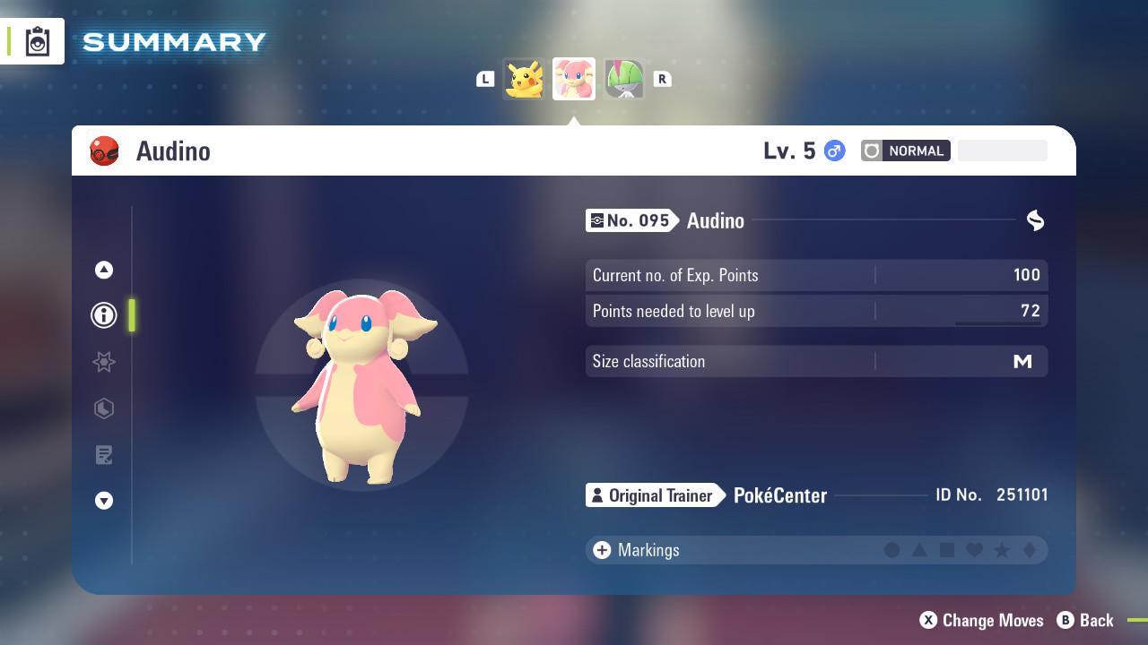 Pokemon ZA Non Shiny 6IV Event AUDINO PokeCenter 251101 Center Birthday 6IV Competitive Battle Ready Pokémon card photo 2