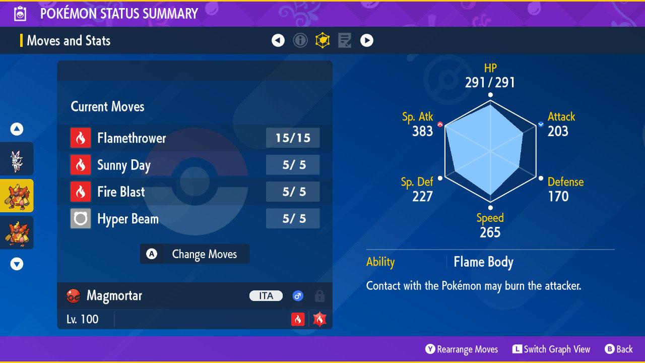 Shiny MAGMORTAR Pokémon Scarlet and Violet 6IV Competitive Battle Ready Pokémon card photo 2