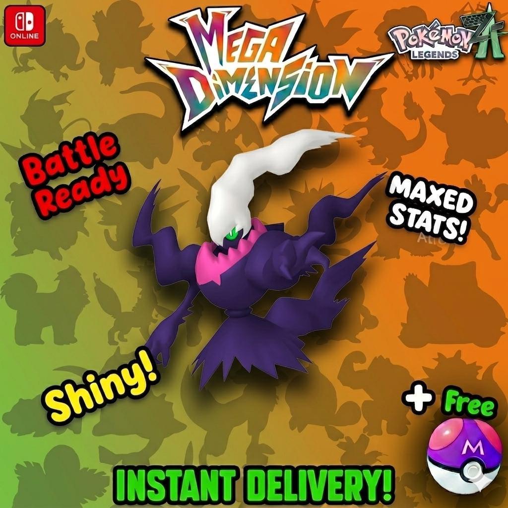 Shiny Darkrai Pokemon Legends Za Mega Dimension DLC 6IV Competitive Battle Ready – Pokémon Legends Z-A Pokémon card photo
