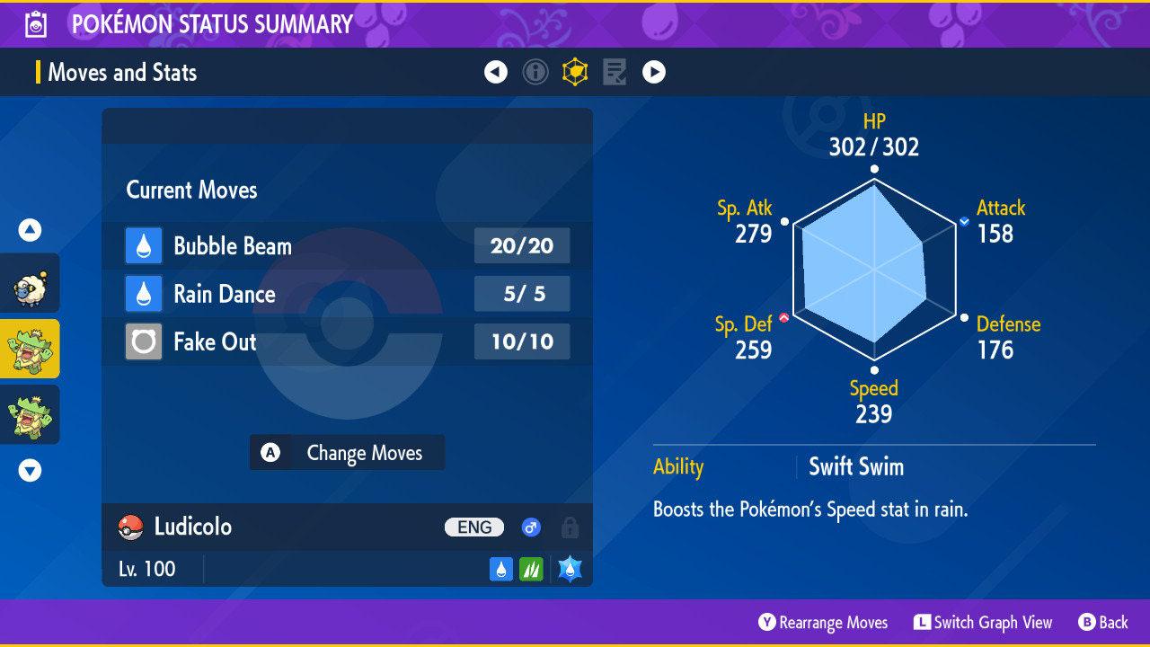 Shiny LUDICOLO Pokémon Scarlet Violet 6IV Competitive Battle Ready Pokémon card photo 2