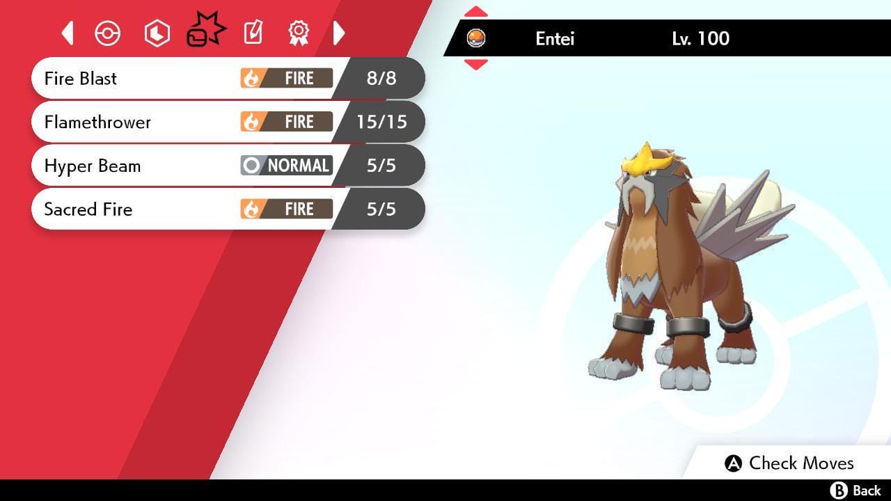 Shiny ENTEI Pokemon Sword Shield 6IV Competitive Battle Ready Pokémon card photo 3