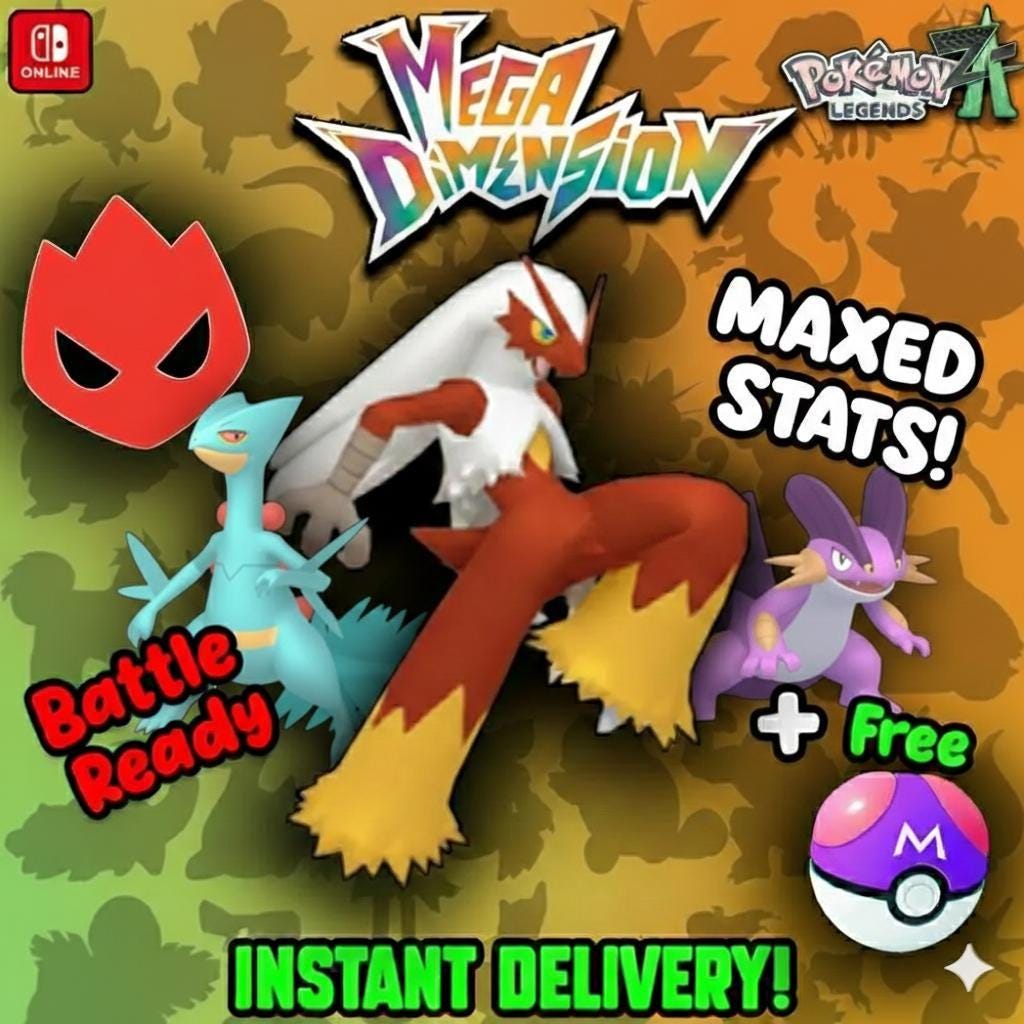Pokemon Za ALPHA Final Starter Pack HOENN Shiny 6IV Pokémon Legends ZA 6IV Competitive Battle Ready Any Held Item Mega Evolution Pokémon card photo