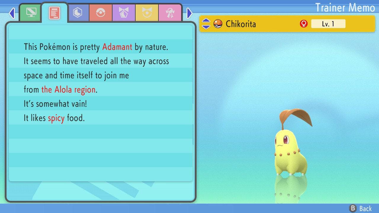 SHINY 6IV CHIKORITA Pokemon Brilliant Diamond Shining Pearl 6IV Competitive Battle Ready Pokémon card photo 2