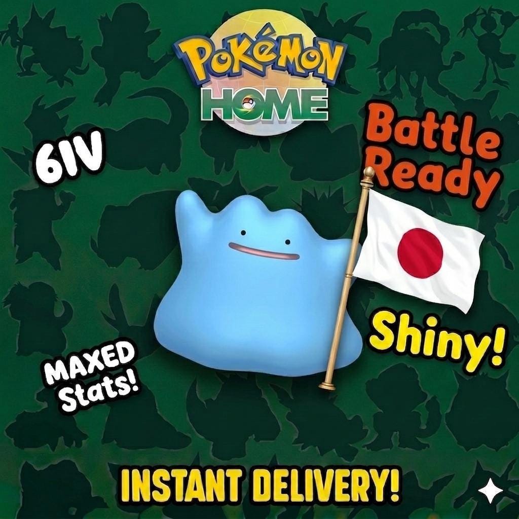 SHINY 6IV DITTO Bold Japanese Masuda Pokémon Pokémon HOME Transfer Shiny Breeding Ditto 6IV Pokémon Masuda Trade – Pokémon HOME Transfers Pokémon card photo