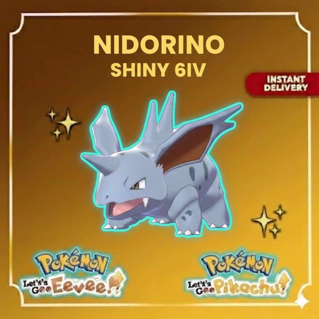 Shiny NIDORINO Male 6IV Competitive Battle Ready – Shiny Pokémon Pokémon card photo