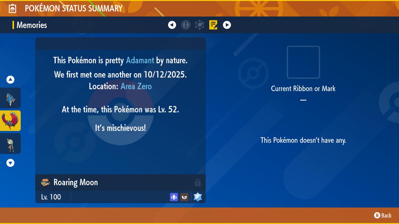 Фото покемона SHINY 6iv ROARING MOON Pokémon Scarlet and Violet 6IV Готов к соревновательным битвам 4