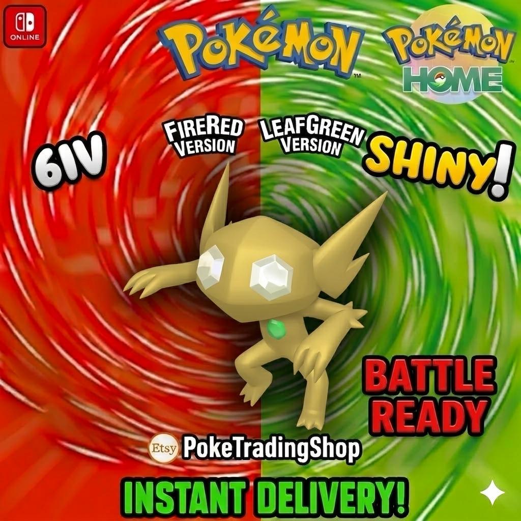 SHINY SABLEYE Pokémon FireRed LeafGreen 6IV Competitive Battle Ready Pokémon card photo