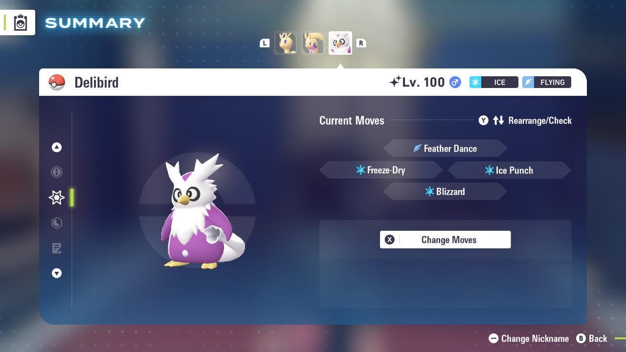 Foto de la carta Pokémon Shiny DELIBIRD Pokémon Legends ZA 6IV Listo para el Combate Competitivo 3