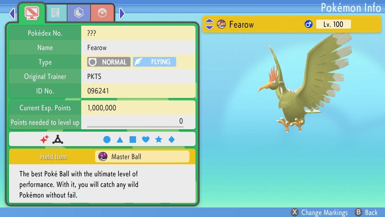 Shiny FEAROW Pokemon Brilliant Diamond Shining Pearl 6IV Competitive Battle Ready – Brilliant Diamond & Shining Pearl Pokémon card photo