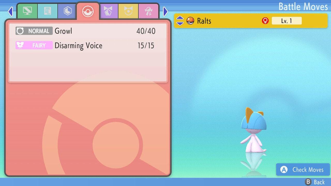 Foto de la carta Pokémon SHINY 6IV RALTS Pokémon Diamante Brillante y Perla Reluciente 6IV Listo para la Batalla Competitivo 4
