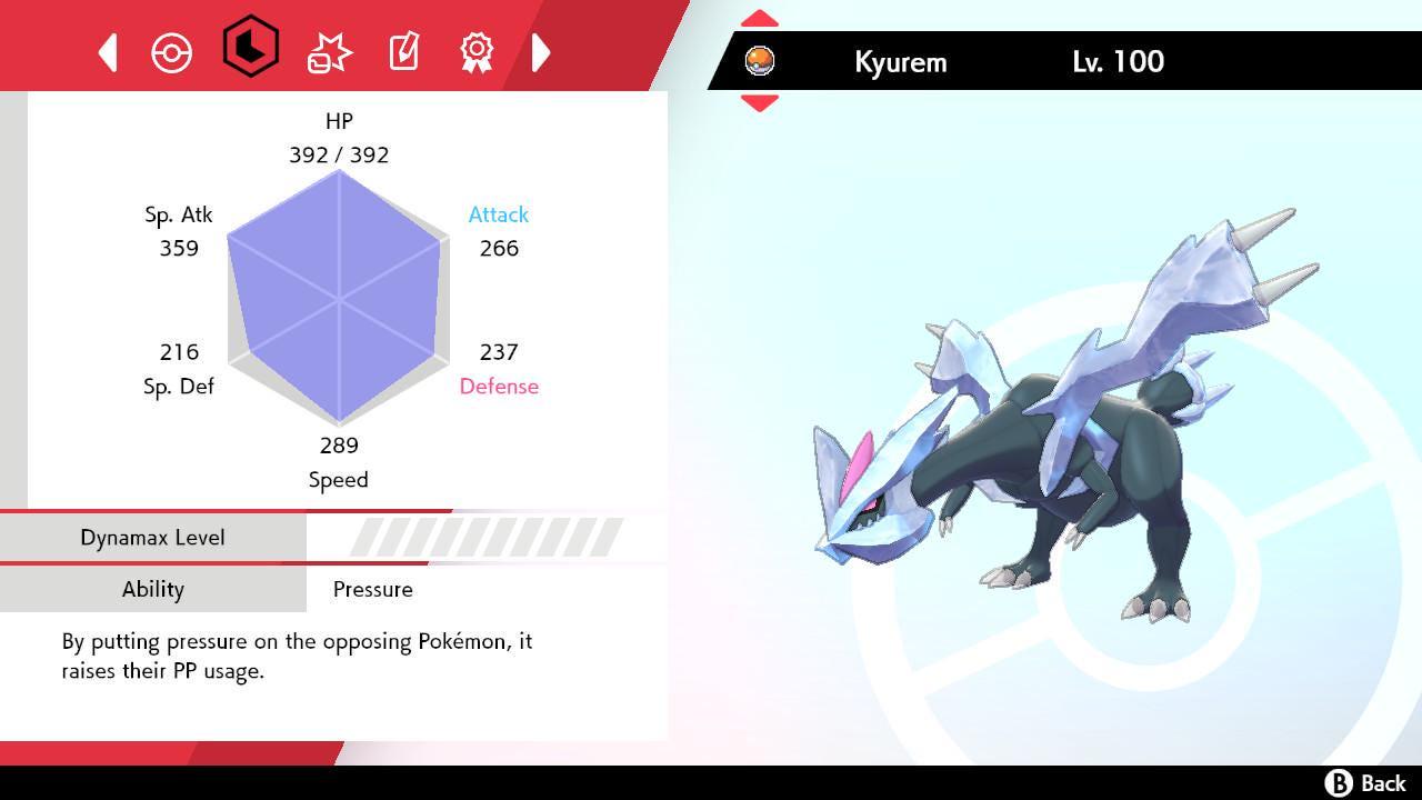 Shiny KYUREM Pokemon Sword Shield 6IV Competitive Battle Ready Pokémon card photo 2