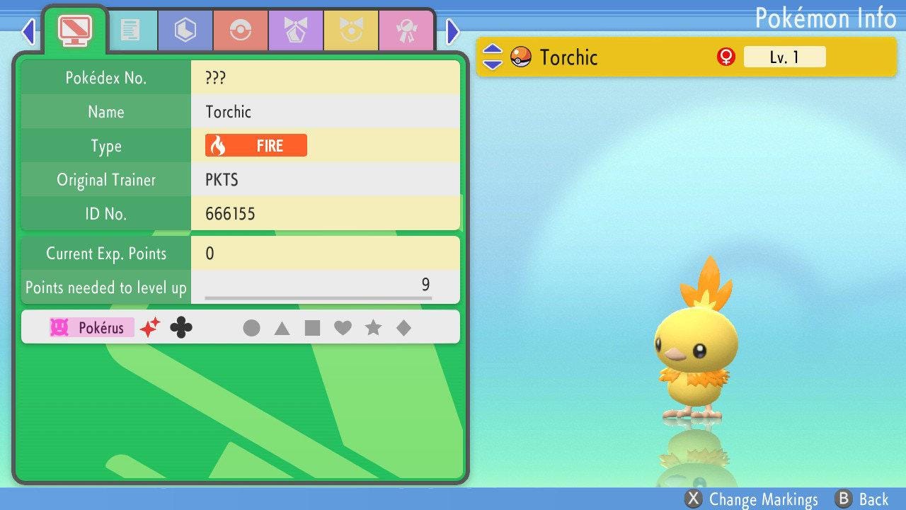 SHINY 6IV TORCHIC Pokemon Brilliant Diamond Shining Pearl 6IV Competitive Battle Ready – Brilliant Diamond & Shining Pearl Pokémon card photo