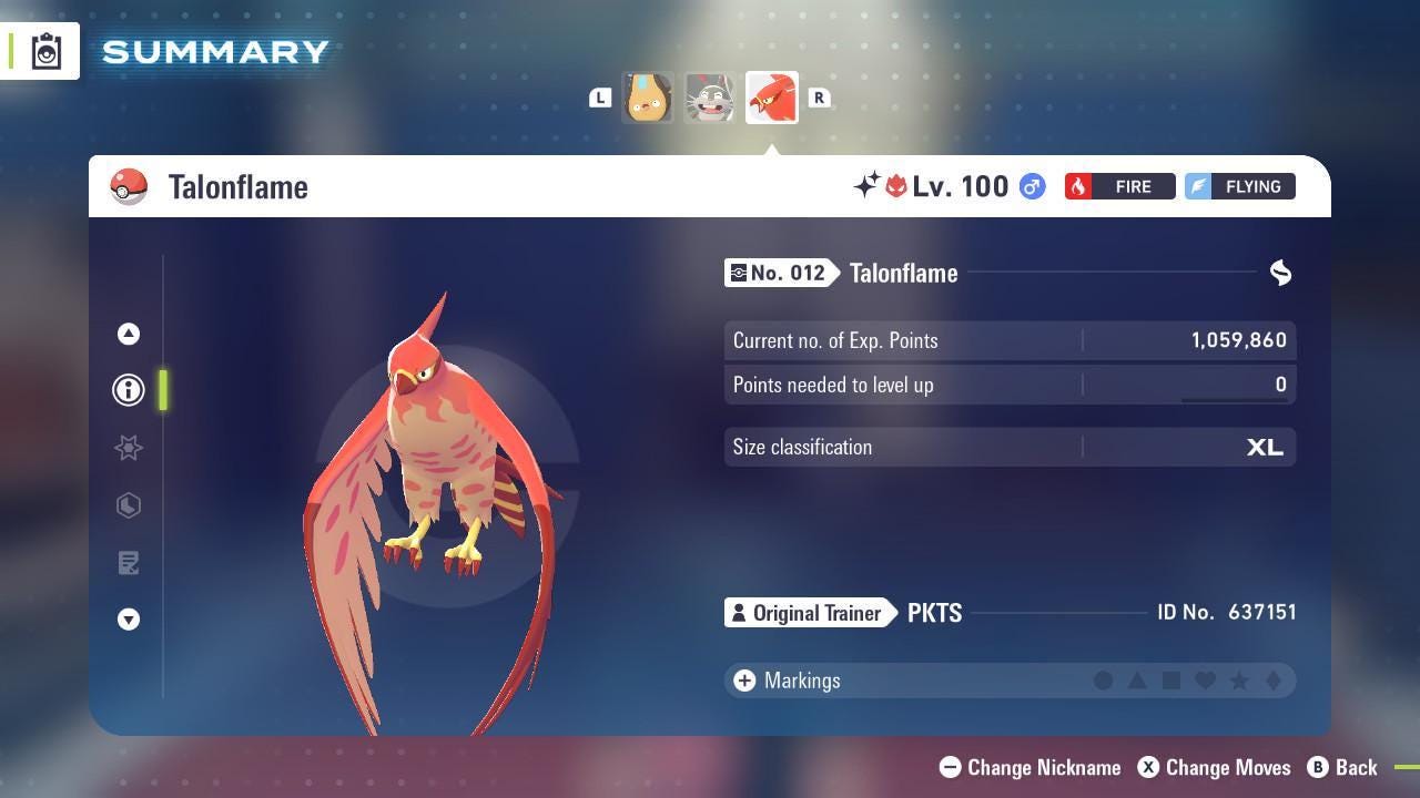 Фото покемона Шайни Альфа Талонфлейм Pokémon Legends ZA 6IV Готов к битве 2