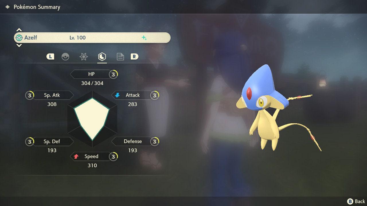 Shiny AZELF Pokemon Legends Arceus 6IV Competitive Battle Ready Pokémon card photo 2