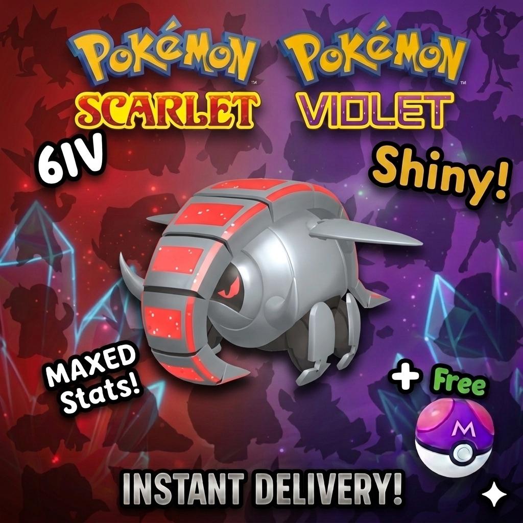 SHINY 6iv IRON TREADS Pokémon Scarlet and Violet 6IV Competitive Battle Ready – Scarlet & Violet Pokémon card photo