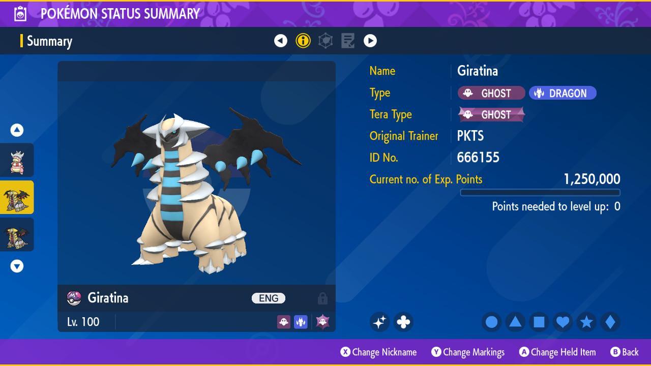 Shiny GIRATINA Pokémon Scarlet Violet 6IV Competitive Battle Ready Pokémon card photo 2