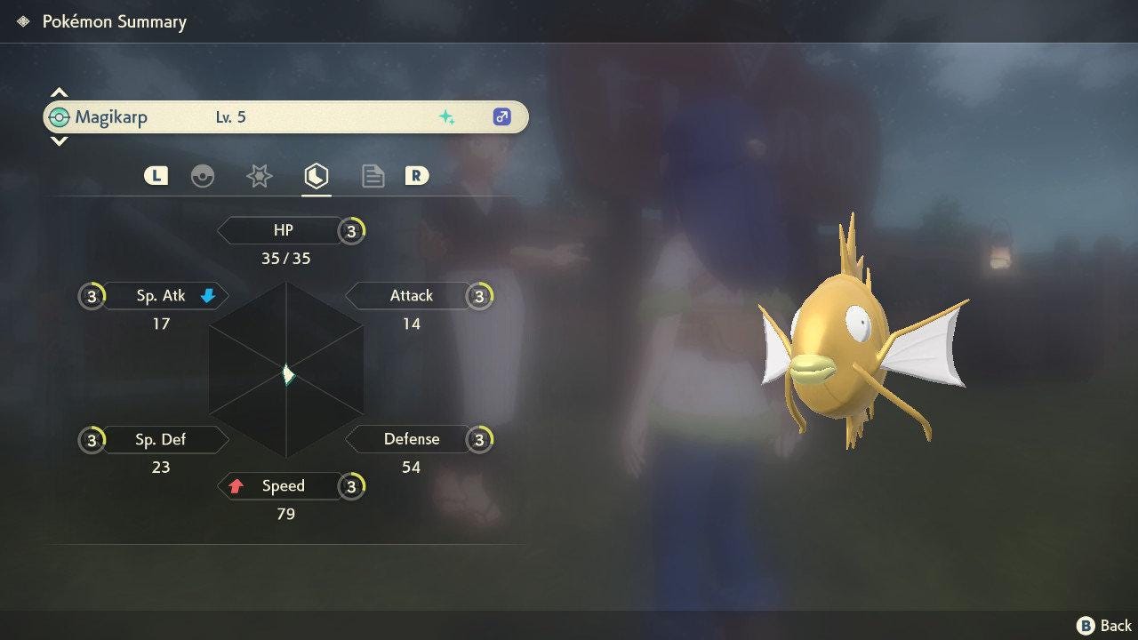 Shiny MAGIKARP Pokemon Legends Arceus 6IV Competitive Battle Ready Pokémon card photo 3