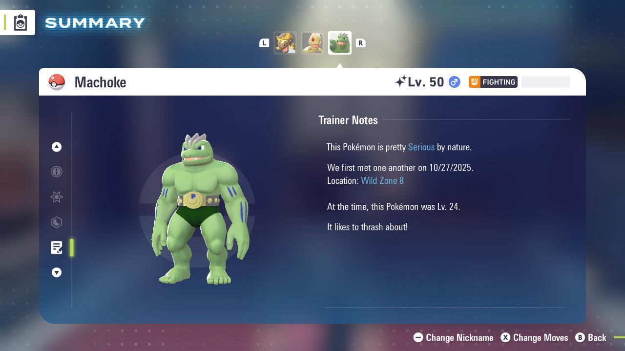 Shiny MACHOKE Pokémon Legends ZA 6IV Competitive Battle Ready Pokémon card photo 4