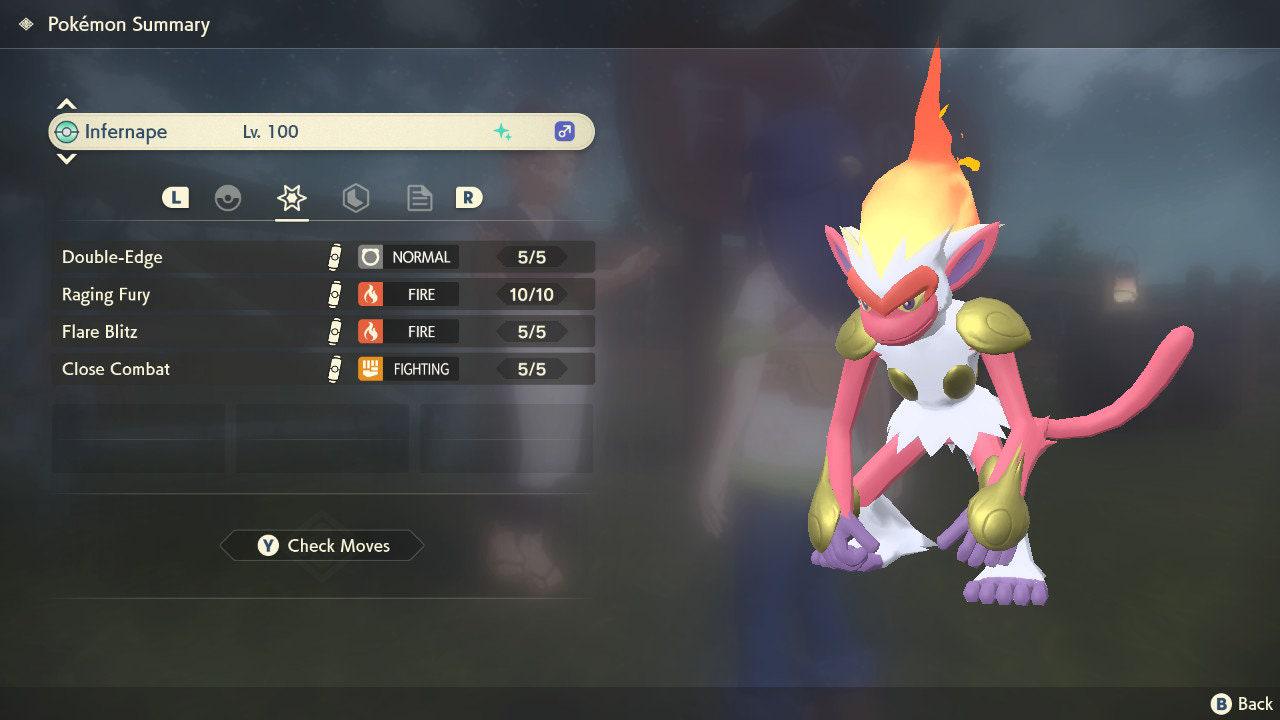Shiny INFERNAPE Pokemon Legends Arceus 6IV Competitive Battle Ready – Legends Arceus Pokémon card photo