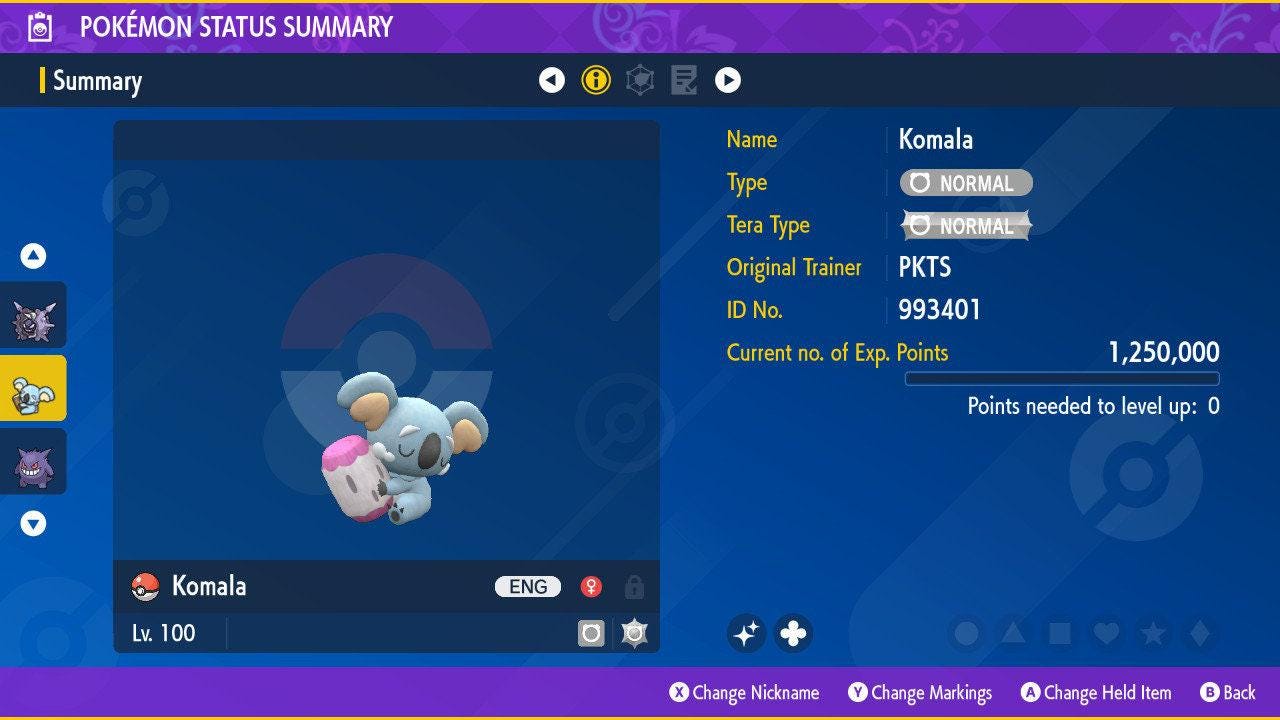 Shiny KOMALA Pokémon Scarlet Violet 6IV Competitive Battle Ready – Scarlet & Violet Pokémon card photo