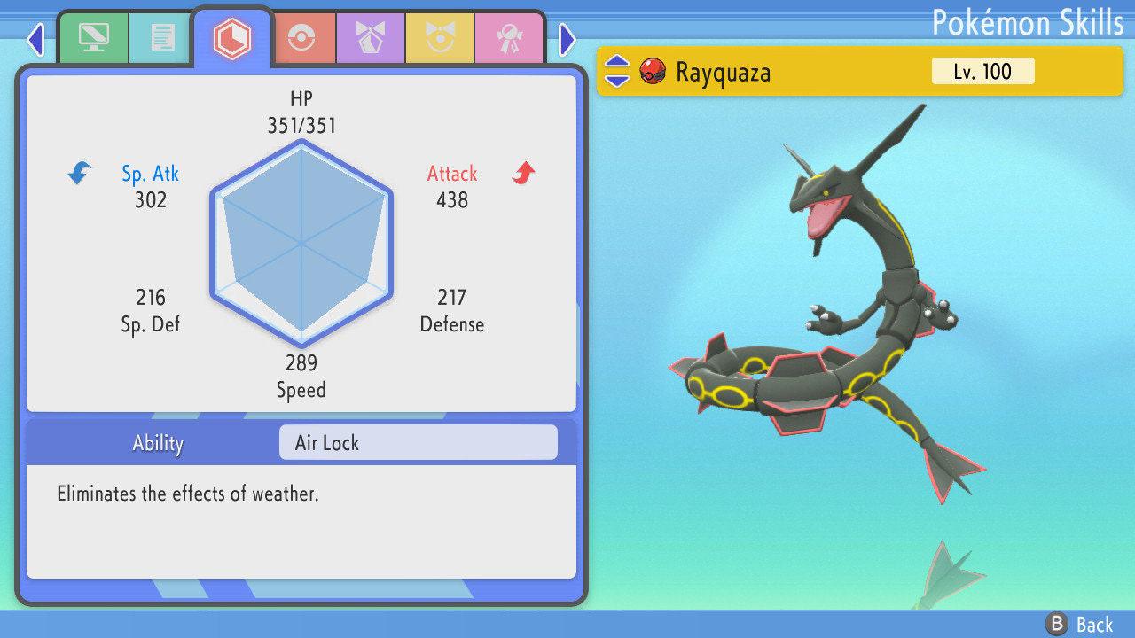 SHINY 6IV RAYQUAZA Pokemon Brilliant Diamond Shining Pearl 6IV Competitive Battle Ready Pokémon card photo 3