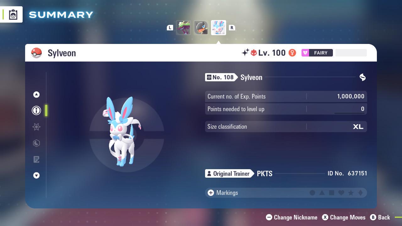 Shiny Alpha Sylveon Pokémon Legends ZA 6IV Competitive Battle Ready Pokémon card photo 3