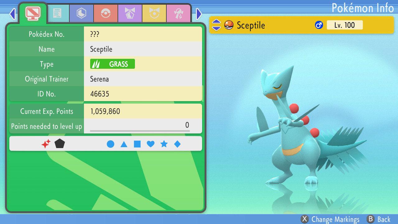 SHINY 6IV SCEPTILE Pokemon Brilliant Diamond Shining Pearl 6IV Competitive Battle Ready Pokémon card photo 2