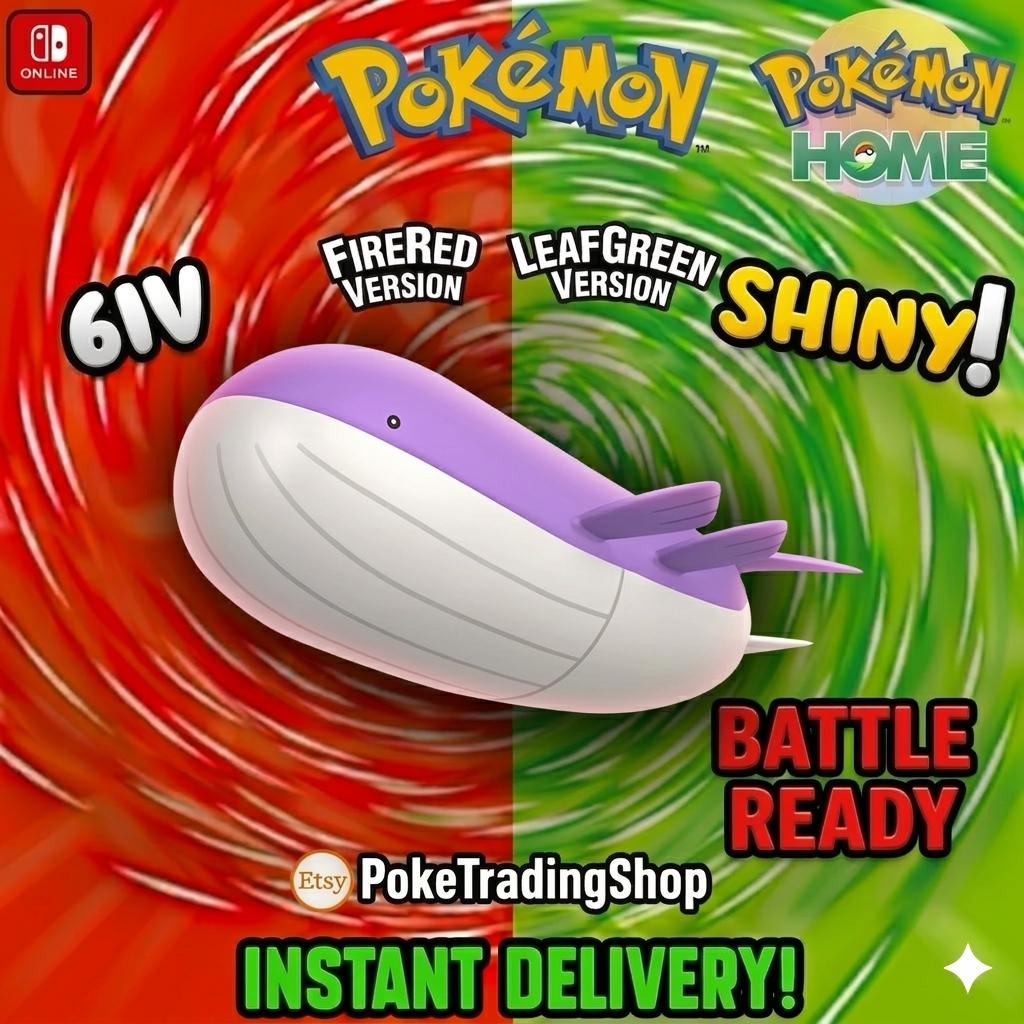 SHINY WAILORD Pokémon FireRed LeafGreen 6IV Competitive Battle Ready Pokémon card photo