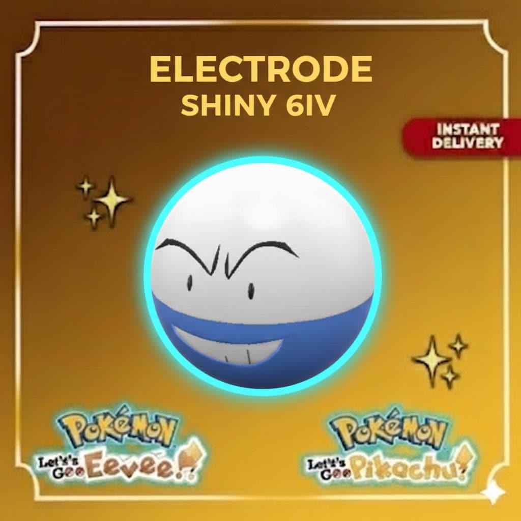 Shiny Electrode Lets Go Pikachu Eevee 6IV Competitive Battle Ready – Pokémon Let's Go Pokémon card photo