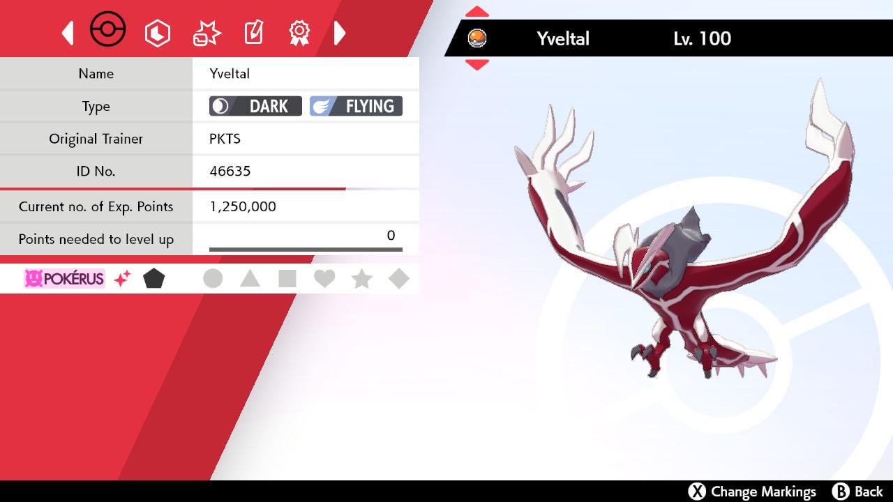 Shiny YVELTAL Pokemon Sword Shield 6IV Competitive Battle Ready Pokémon card photo 2