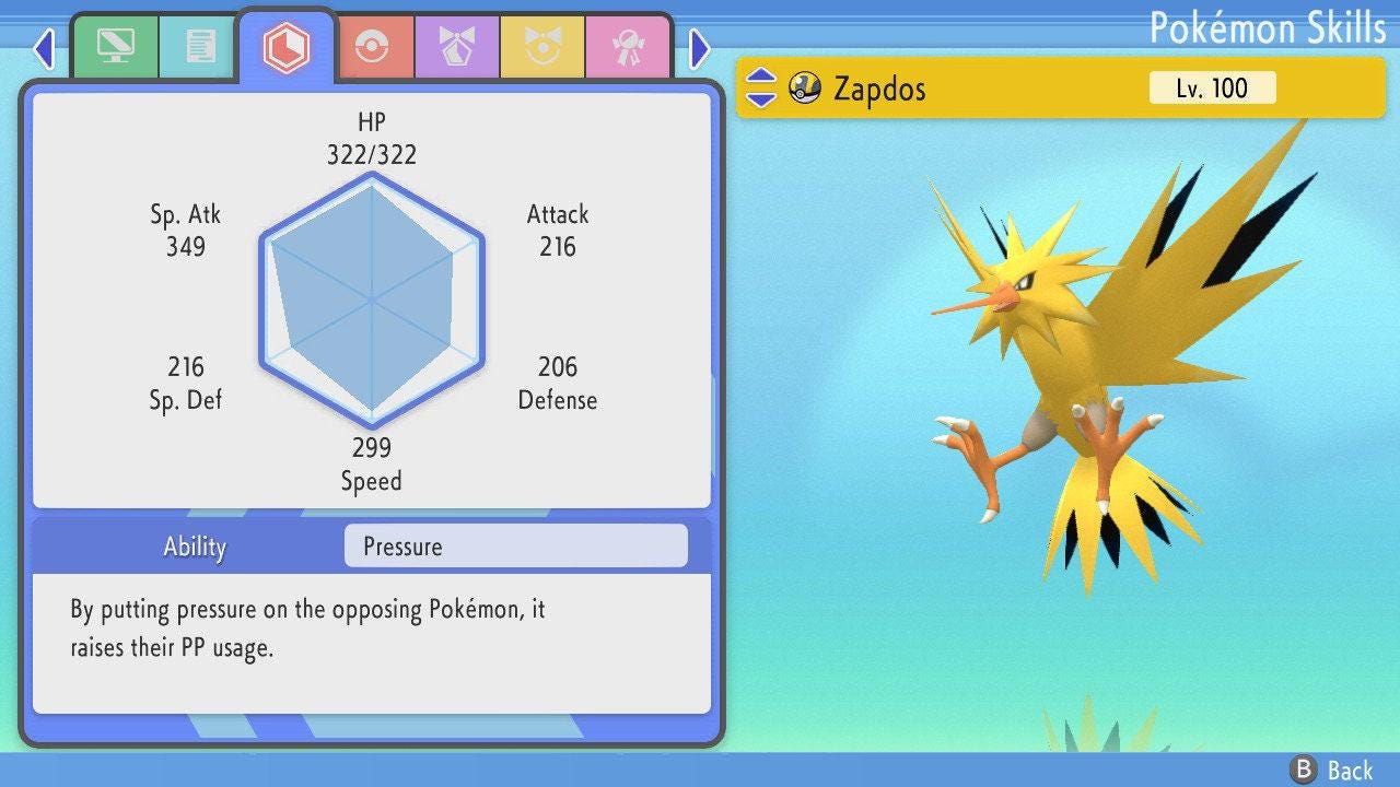 SHINY 6IV ZAPDOS Pokemon Brilliant Diamond Shining Pearl 6IV Competitive Battle Ready Pokémon card photo 3