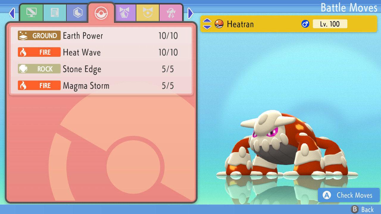 SHINY 6IV HEATRAN Pokemon Brilliant Diamond Shining Pearl 6IV Competitive Battle Ready – Brilliant Diamond & Shining Pearl Pokémon card photo