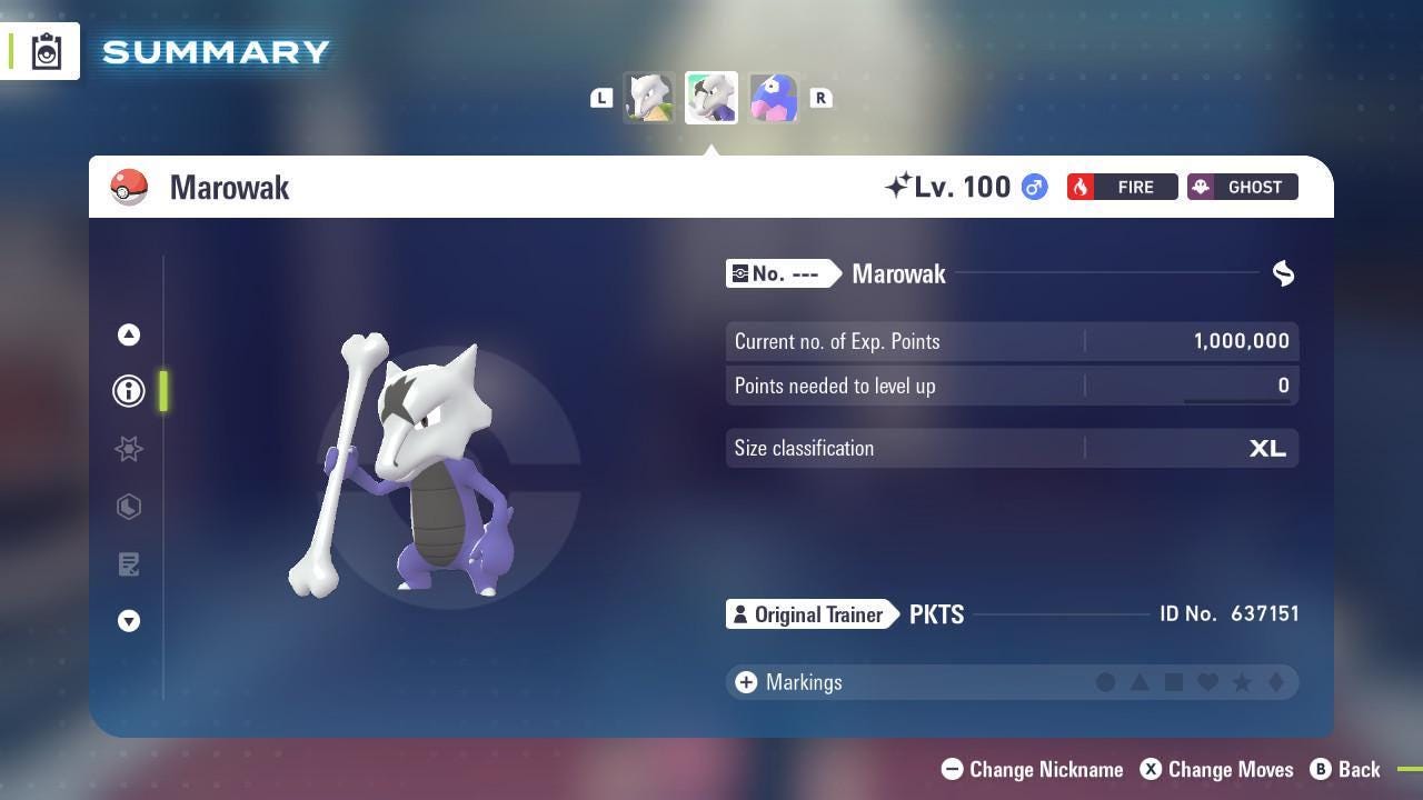 Shiny Alolan Marowak Pokemon Legends ZA Mega Dimension DLC 6IV Competitive Battle Ready Pokémon card photo 2
