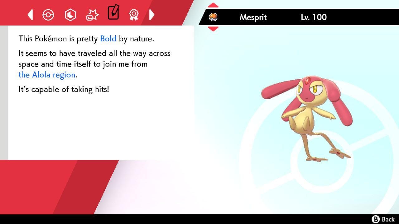 Shiny MESPRIT Pokemon Sword Shield 6IV Competitive Battle Ready Pokémon card photo 4