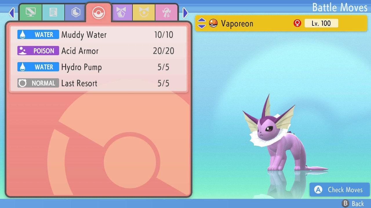 SHINY 6IV VAPOREON Pokemon Brilliant Diamond Shining Pearl 6IV Competitive Battle Ready – Brilliant Diamond & Shining Pearl Pokémon card photo