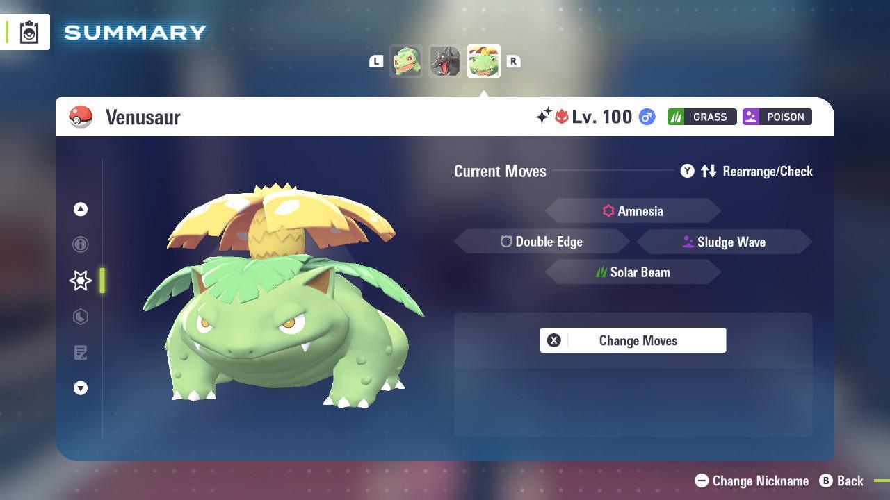 Foto de la carta Pokémon Shiny Alpha Venusaur Pokémon Legends ZA 6IV Listo para el Combate Competitivo 4