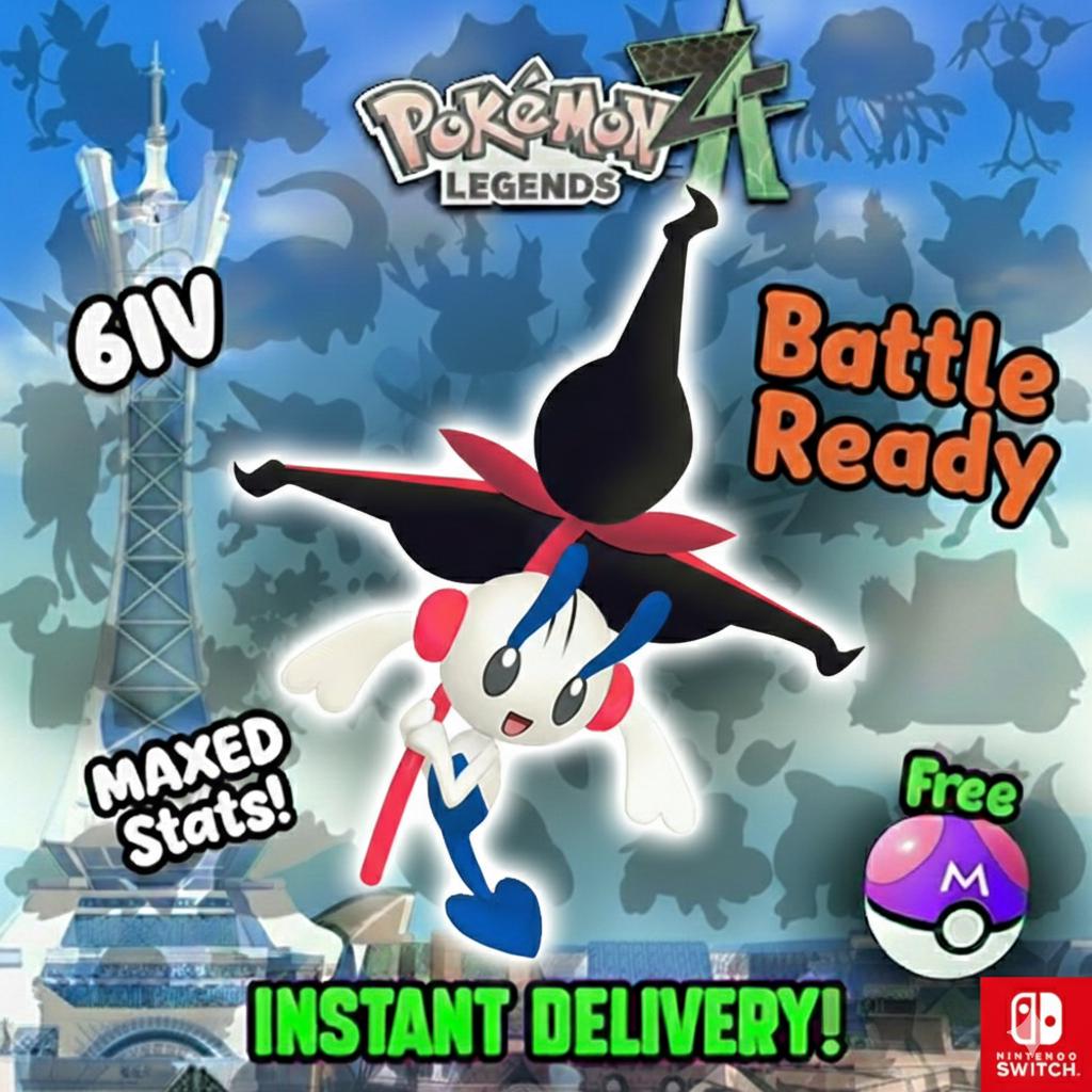 Pokemon ZA Non Shiny 6IV Eternal Floette Pokémon Legends ZA 6IV Competitive Battle Ready – Pokémon Legends Z-A Pokémon card photo