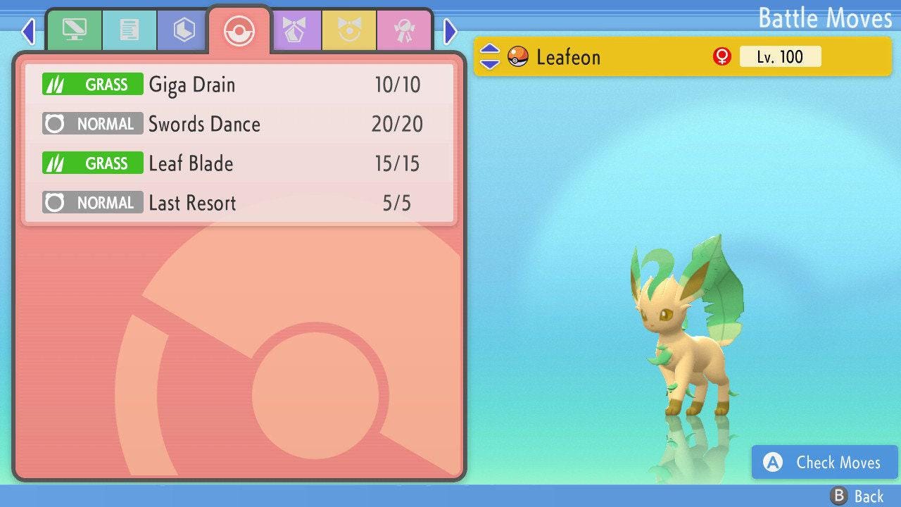 SHINY 6IV LEAFEON Pokemon Brilliant Diamond Shining Pearl 6IV Competitive Battle Ready – Brilliant Diamond & Shining Pearl Pokémon card photo