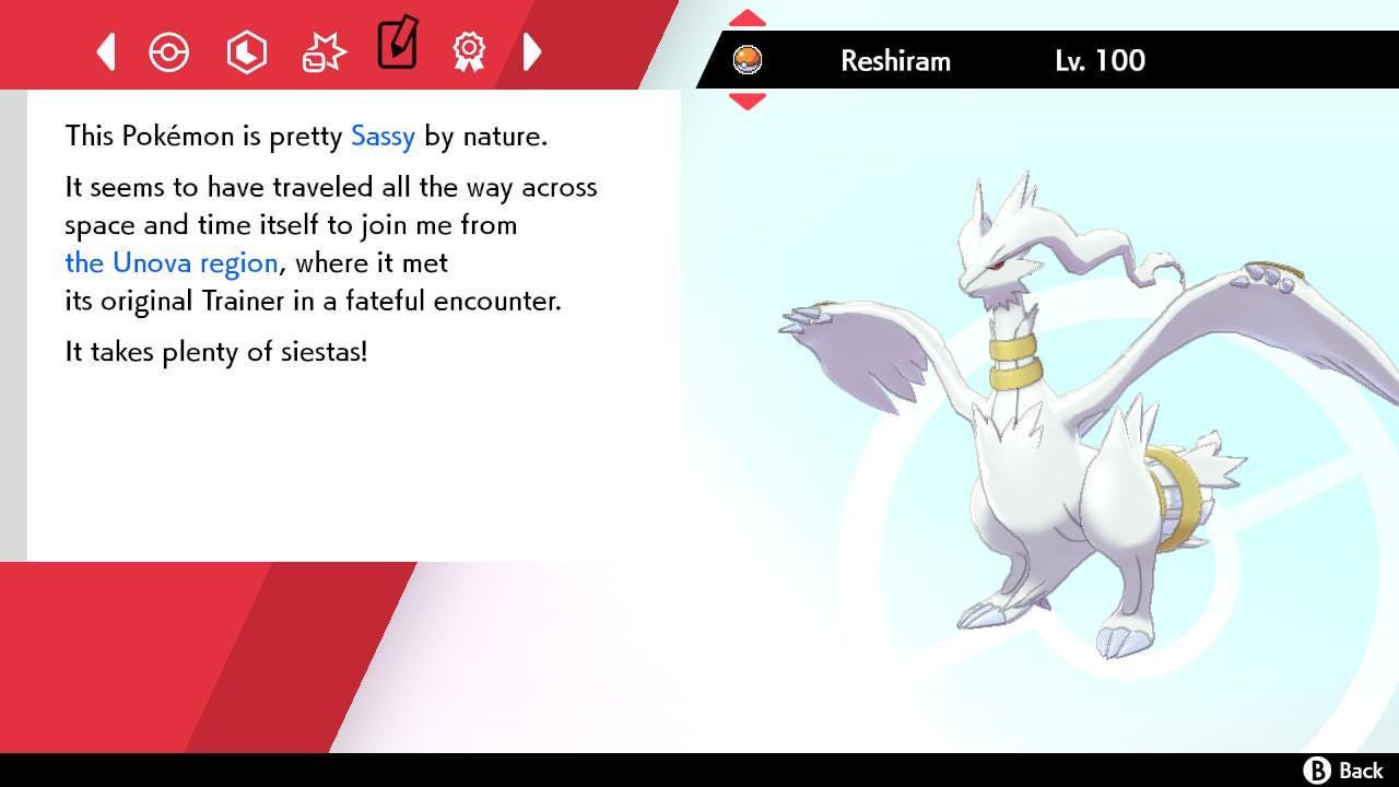 Shiny RESHIRAM Pokemon Sword Shield 6IV Competitive Battle Ready Pokémon card photo 4