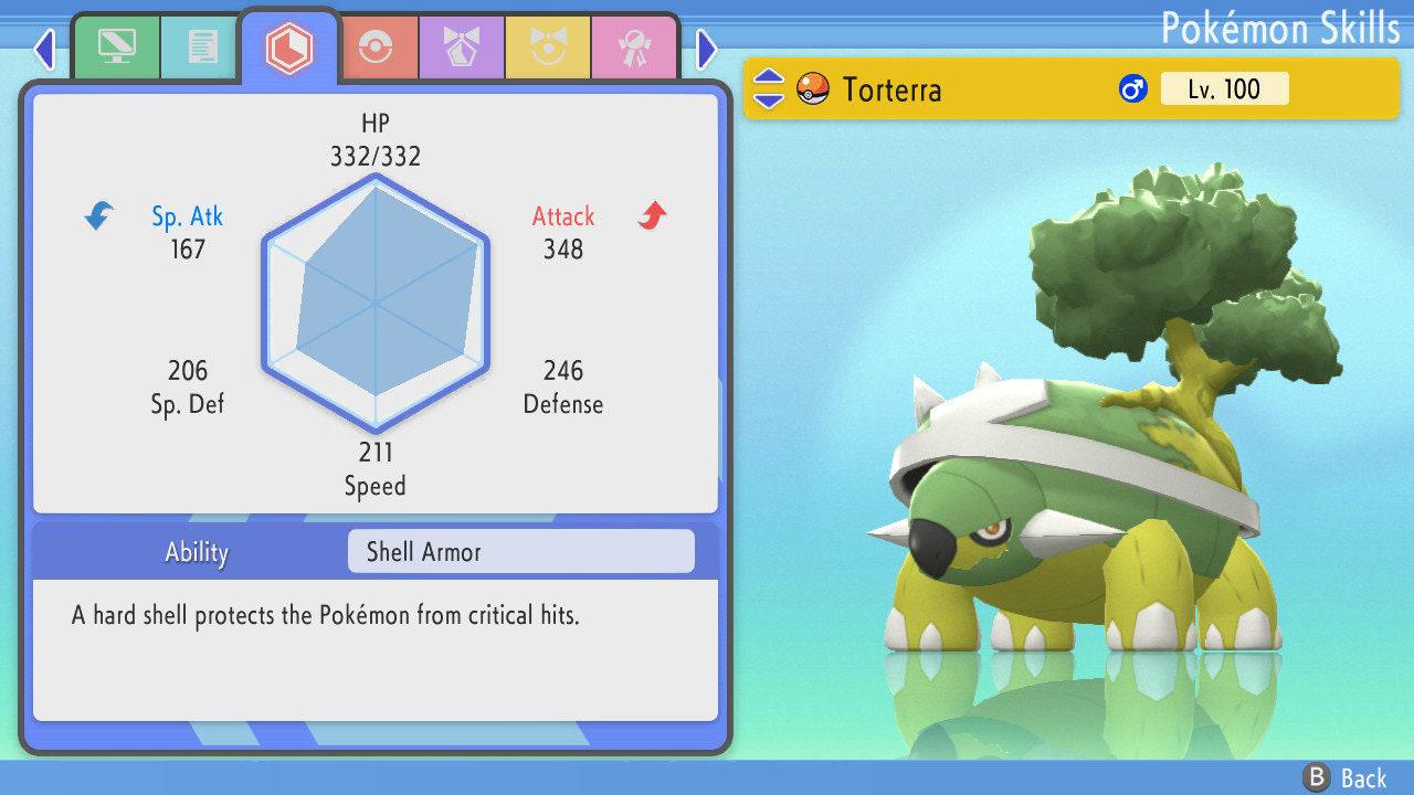 SHINY 6IV TORTERRA Pokemon Brilliant Diamond Shining Pearl 6IV Competitive Battle Ready Pokémon card photo 4