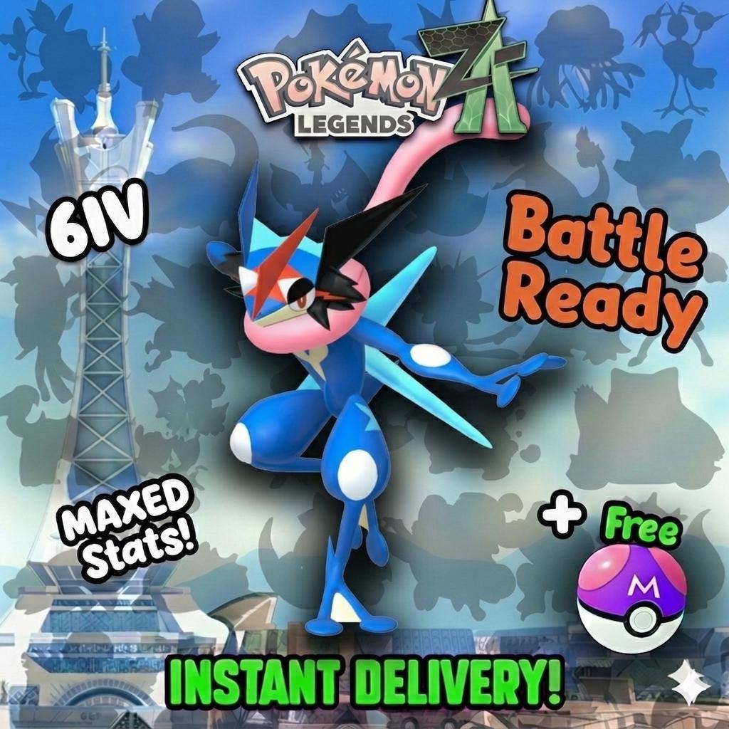 Pokemon Za 6IV Event Ash Greninja Battle Bond Competitive Battle Ready – Exclusive Event Pokémon Pokémon card photo