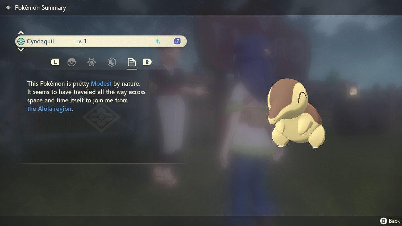 Shiny CYNDAQUIL Pokemon Legends Arceus 6IV Competitive Battle Ready Pokémon card photo 3