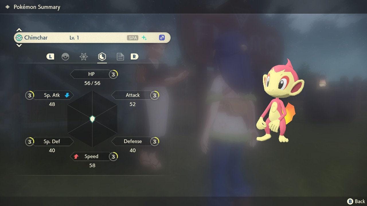 Shiny CHIMCHAR Pokemon Legends Arceus 6IV Competitive Battle Ready Pokémon card photo 3