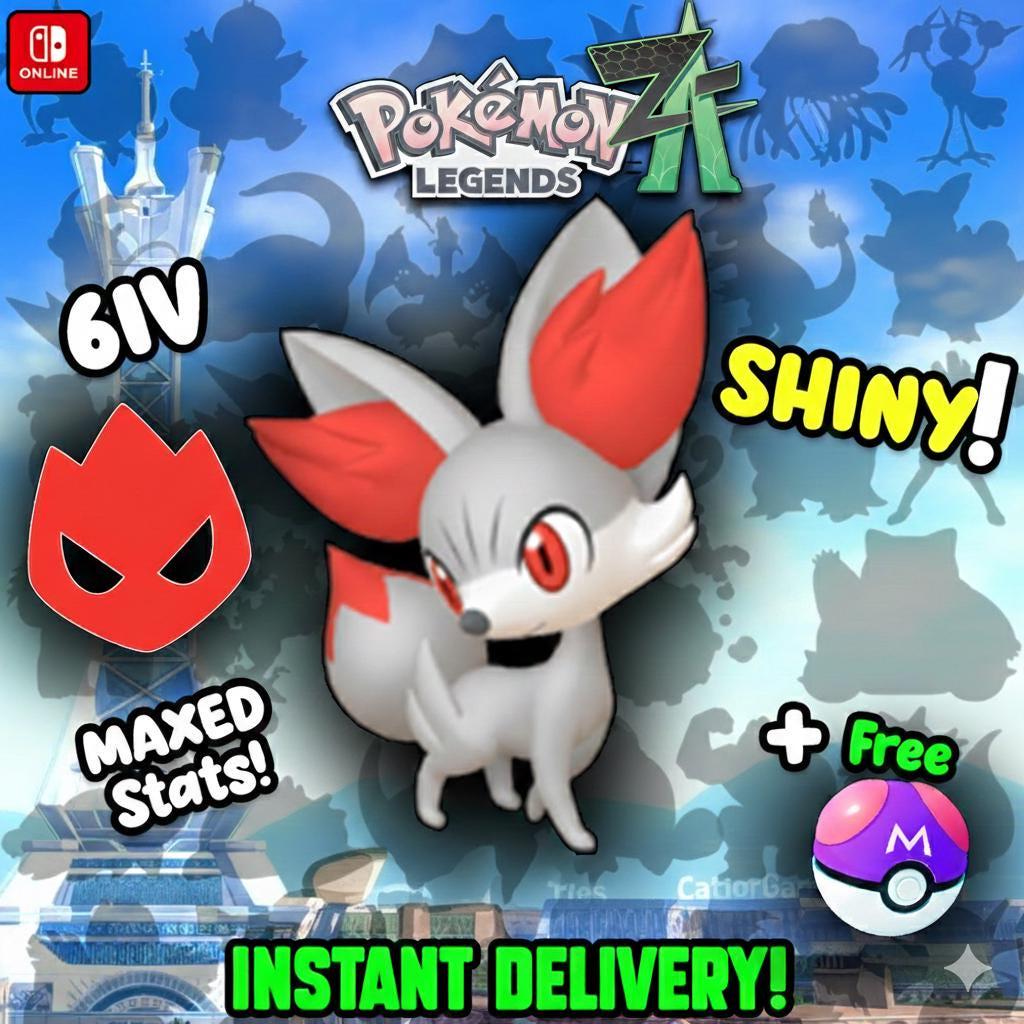 Pokemon Za Lvl 5 Modest SHINY ALPHA 6IV Fennekin Pokémon Legends ZA 6IV Competitive Battle Ready – Pokémon Legends Z-A Pokémon card photo
