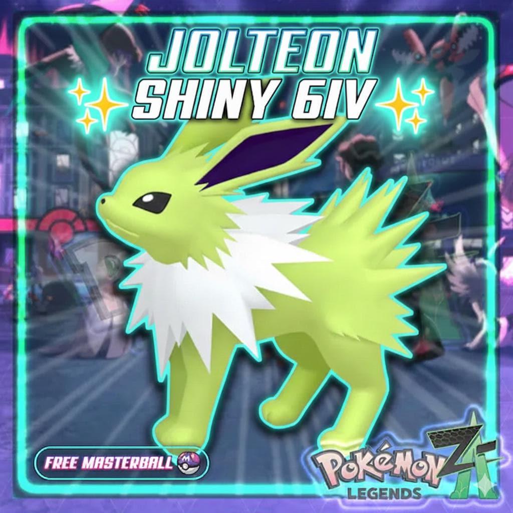 Shiny JOLTEON Pokémon Legends ZA 6IV Competitive Battle Ready Pokémon card photo